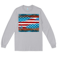 Moon Dust Leopard glitter American flag tumbler Long Sleeve Tee - Neo Western