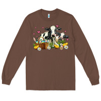 Chestnut easter cows with chicks Long Sleeve Tee - AdoDesignShop