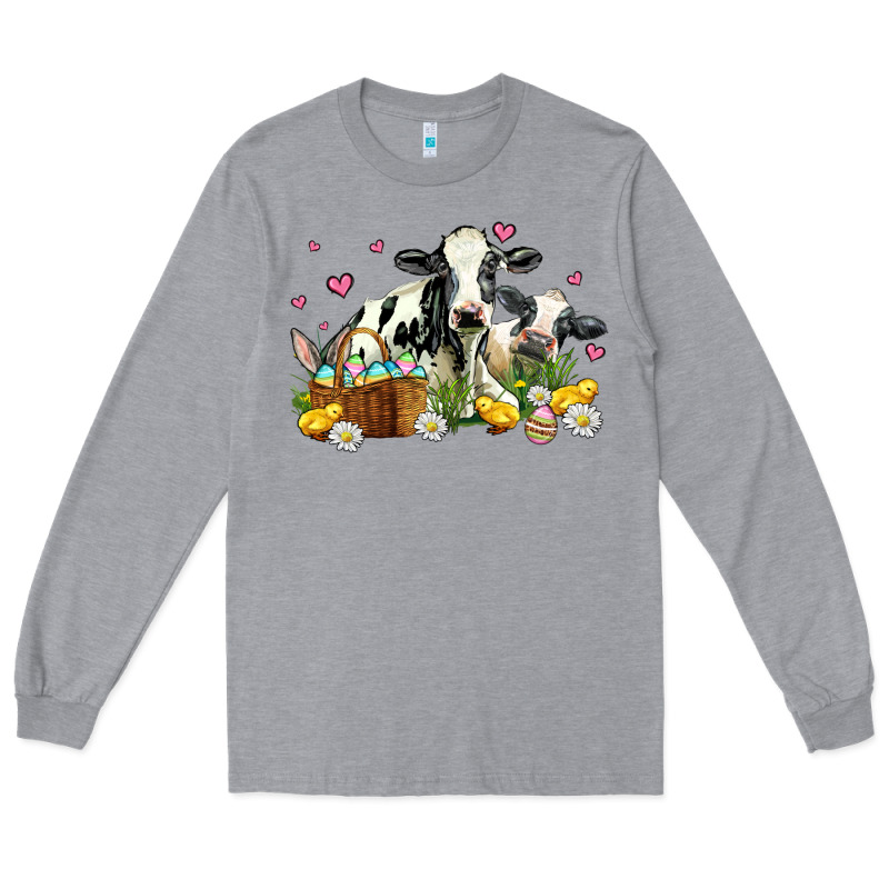 Easter Cows With Chicks Long Sleeve Tee by AdoDesignShop | Teevron