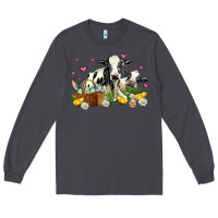 Smoke easter cows with chicks Long Sleeve Tee - AdoDesignShop