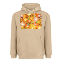 Mushroom fall pumpkin background Heavyweight Hoodie - AdoDesignShop