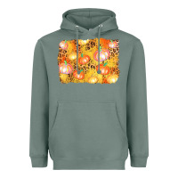 Sage fall pumpkin background Heavyweight Hoodie - AdoDesignShop