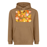 Toasted Coconut fall pumpkin background Heavyweight Hoodie - AdoDesignShop