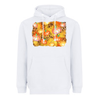 White fall pumpkin background Heavyweight Hoodie - AdoDesignShop