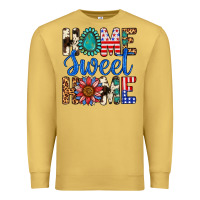 Antique Gold Home Sweet Home Premium Sweatshirt - LillyAllenDesigns