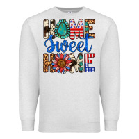 Oatmeal Heather Home Sweet Home Premium Sweatshirt - LillyAllenDesigns
