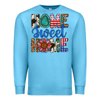 Ocean Blue Home Sweet Home Premium Sweatshirt - LillyAllenDesigns