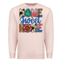 Pale Pink Home Sweet Home Premium Sweatshirt - LillyAllenDesigns