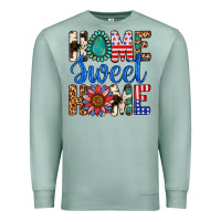 Seafoam Home Sweet Home Premium Sweatshirt - LillyAllenDesigns