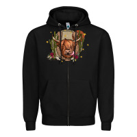 Black cow Zipper Hoodie - JahusDesignShop