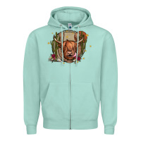 Seafoam cow Zipper Hoodie - JahusDesignShop
