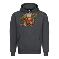 Smoke cow Zipper Hoodie - JahusDesignShop