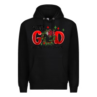 Black with god all things are possible Premium Hoodie - MaliasSmallBusiness