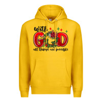 Lemon with god all things are possible Premium Hoodie - MaliasSmallBusiness