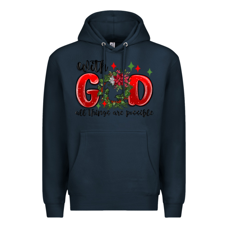 With God All Things Are Possible Premium Hoodie by MaliasSmallBusiness | Teevron