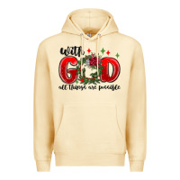 Pina Colada with god all things are possible Premium Hoodie - MaliasSmallBusiness