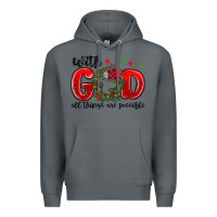 Rock with god all things are possible Premium Hoodie - MaliasSmallBusiness