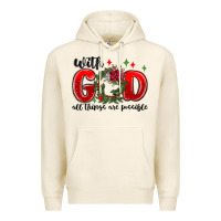 Tofu with god all things are possible Premium Hoodie - MaliasSmallBusiness