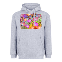 Heather Grey colourful pumpkin background Heavyweight Hoodie - AdoDesignShop