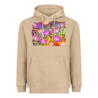 Mushroom colourful pumpkin background Heavyweight Hoodie - AdoDesignShop