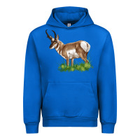 Cobalt pronghorn Urban Hoodie - LillyAllenDesigns