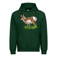 Foreset Green pronghorn Urban Hoodie - LillyAllenDesigns