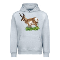 Heather Grey pronghorn Urban Hoodie - LillyAllenDesigns