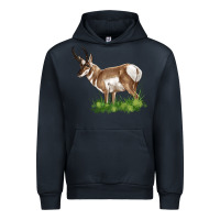 Navy pronghorn Urban Hoodie - LillyAllenDesigns