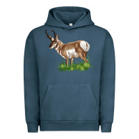 Pigment Midnight Navy pronghorn Urban Hoodie - LillyAllenDesigns