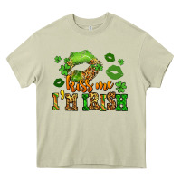Mossy kiss me im irish st patricks lip stain Heavy Core Tee - LillyAllenDesigns