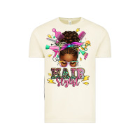 Vintage Arctic hair stylist afro messy bun Vintage Tee - texasbilliewilder