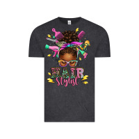 Vintage Black hair stylist afro messy bun Vintage Tee - texasbilliewilder