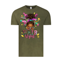 Vintage Olive hair stylist afro messy bun Vintage Tee - texasbilliewilder