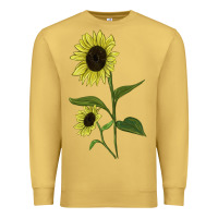 Antique Gold Buttercream Sunflower Premium Sweatshirt - LillyAllenDesigns