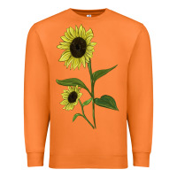 Carrot Buttercream Sunflower Premium Sweatshirt - LillyAllenDesigns