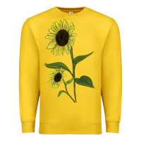 Lemon Buttercream Sunflower Premium Sweatshirt - LillyAllenDesigns