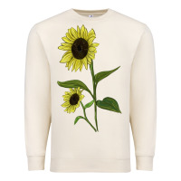 Sandshell Buttercream Sunflower Premium Sweatshirt - LillyAllenDesigns