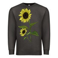 Smoke Buttercream Sunflower Premium Sweatshirt - LillyAllenDesigns