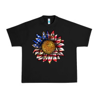 Black 4th of july sunflower Urban Heavy Tee - texasbilliewilder