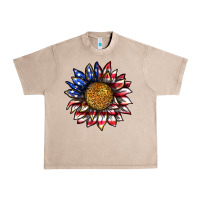 French Oak 4th of july sunflower Urban Heavy Tee - texasbilliewilder