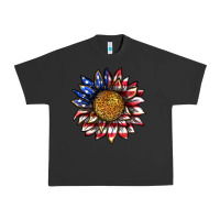 Pigment Black 4th of july sunflower Urban Heavy Tee - texasbilliewilder