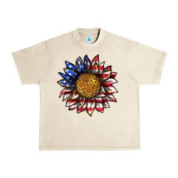 Sandshell 4th of july sunflower Urban Heavy Tee - texasbilliewilder