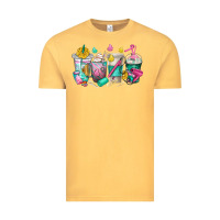 Vintage Mustard hairstylist coffee cups Vintage Tee - texasbilliewilder