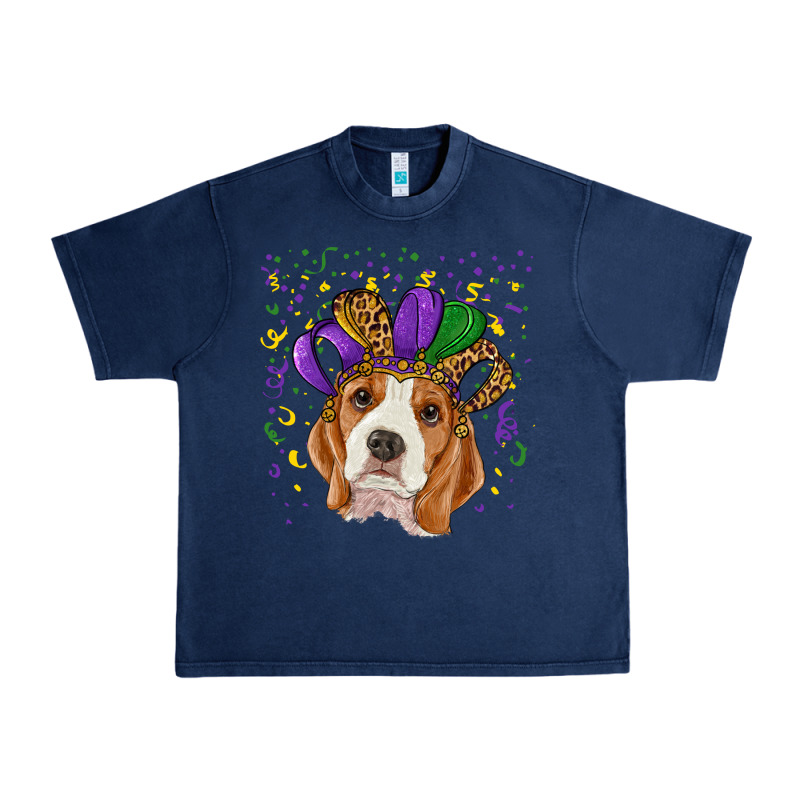 Mardi Gras Beagle Urban Heavy Tee by RanaPortraitStore | Teevron