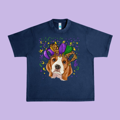 Urban Heavy Tee mardi gras beagle