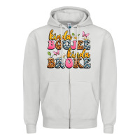 Dove Grey kinda boujee kinda broke Zipper Hoodie - JahusDesignShop