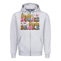 Heather Grey kinda boujee kinda broke Zipper Hoodie - JahusDesignShop