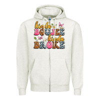 Oatmeal Heather kinda boujee kinda broke Zipper Hoodie - JahusDesignShop