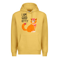 Antique Gold I Am Good Kittiy Premium Hoodie - Bettercallsaul