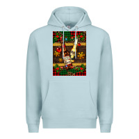 Blue Mist snow and beer bottles Premium Hoodie - AdoDesignShop